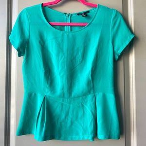 Forever 21 turquoise blouse